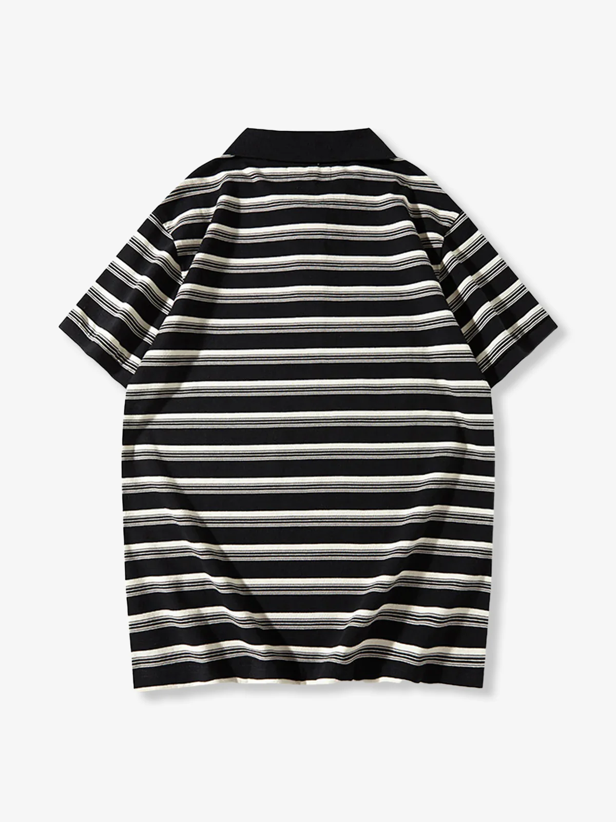 245g Heavyweight Wide-Stripe Polo Shirt (4 Colors) - Image 6