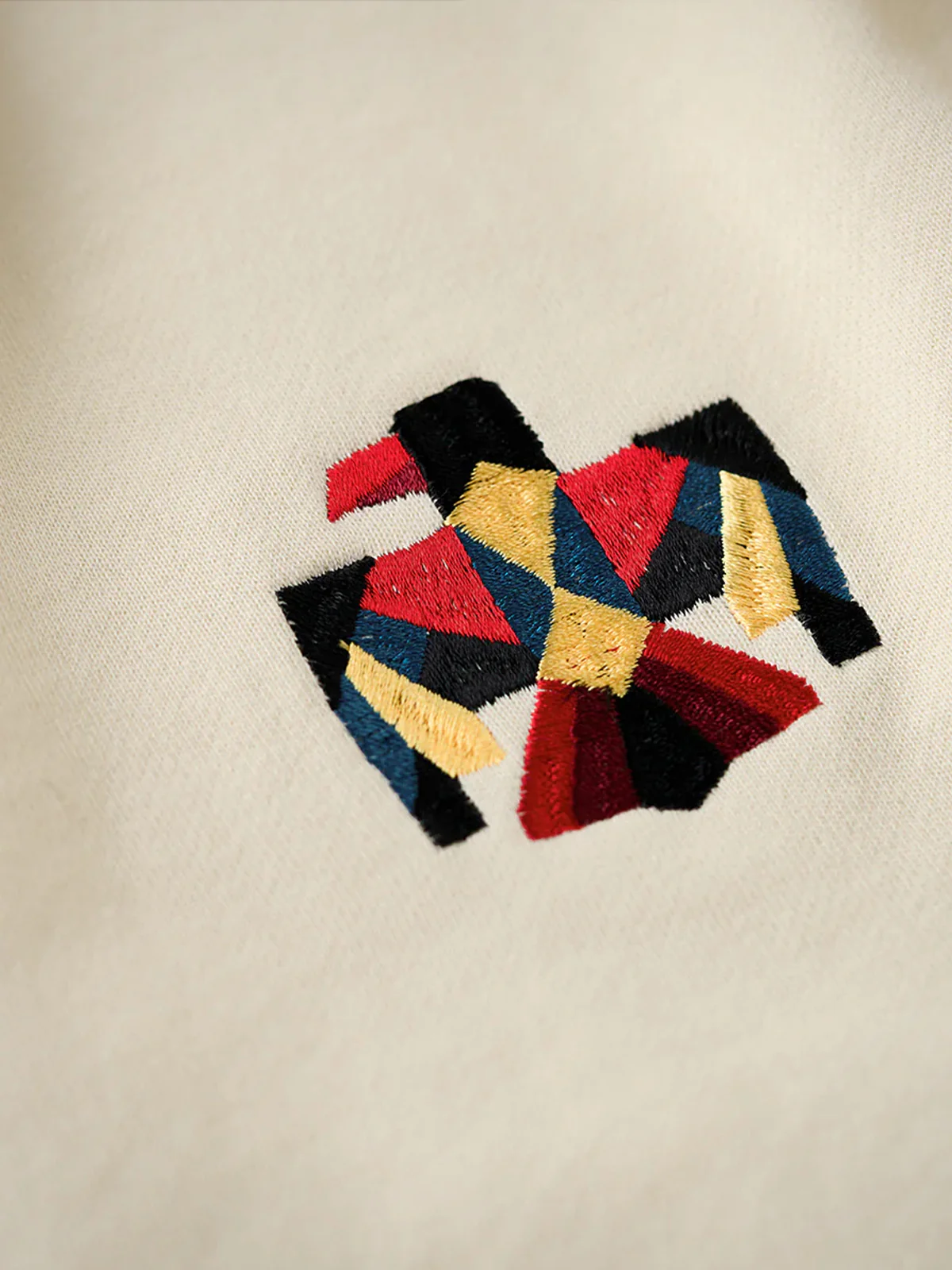 V-Gusset Sweatshirt with Navajo & Thunderbird Embroidery - Image 9