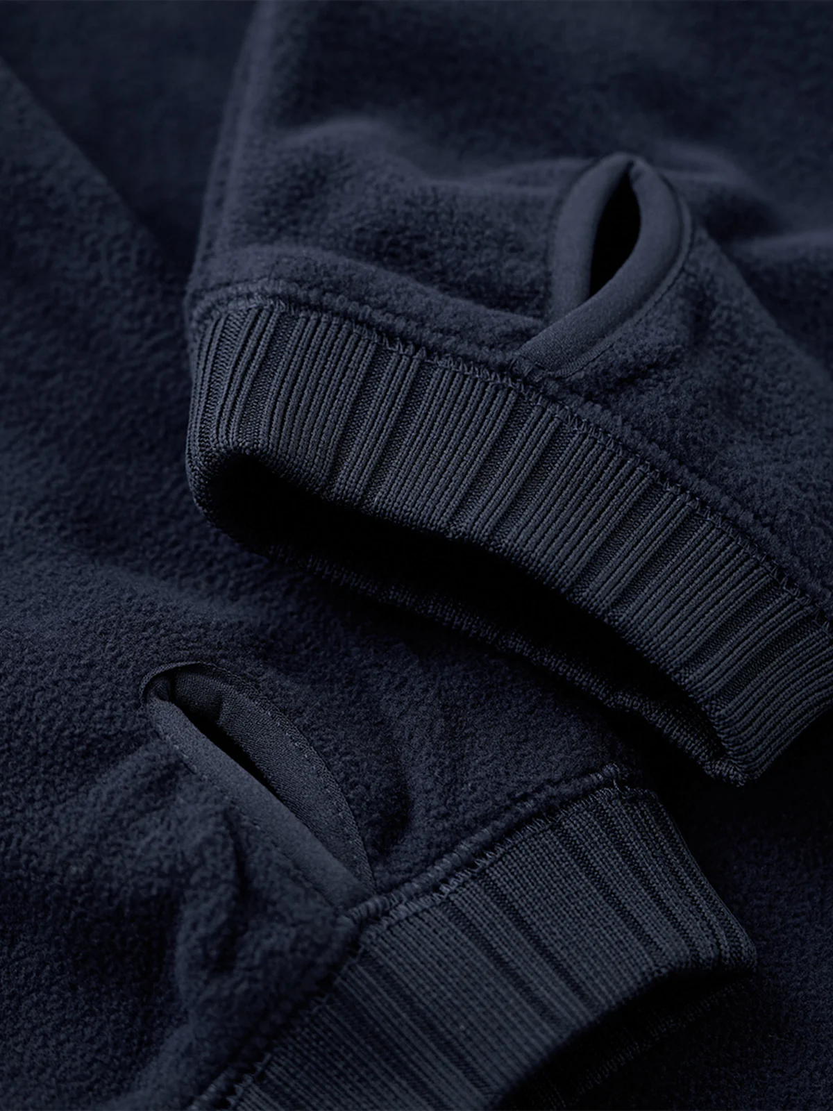 Thumbhole Sleeve Polar Fleece Sweatshirt - Image 12
