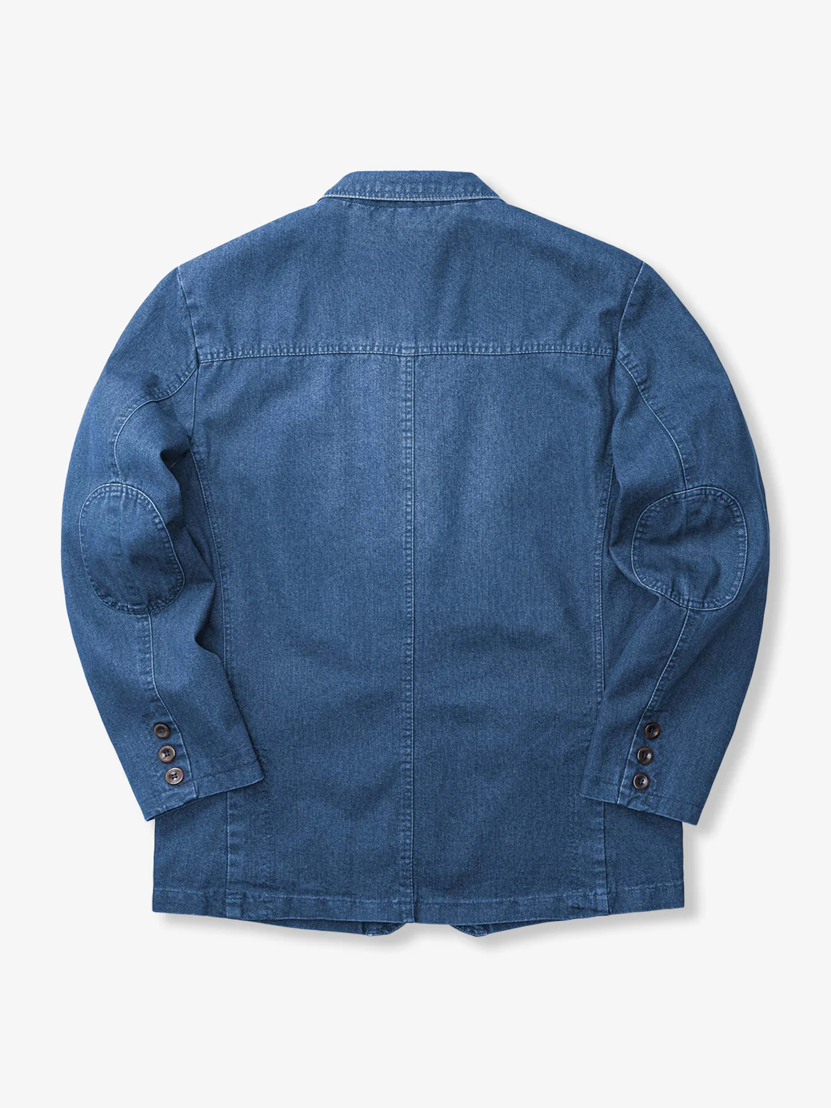 Multi-Stripe Lined Denim Blazer Jacket - Image 6