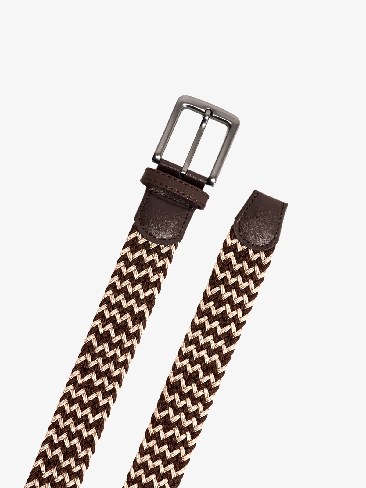 Handwoven Two-Tone Stretch Belt - Image 3