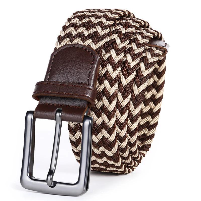 Handwoven Two-Tone Stretch Belt - Image 4