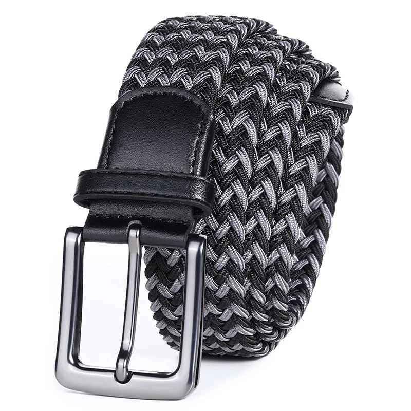 Handwoven Two-Tone Stretch Belt - Image 5