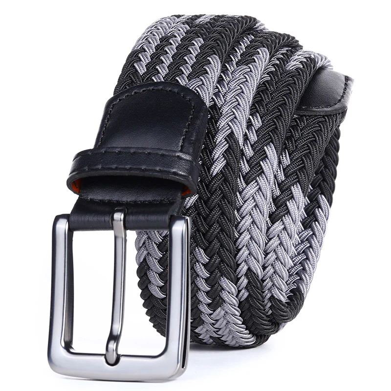 Handwoven Two-Tone Stretch Belt - Image 6