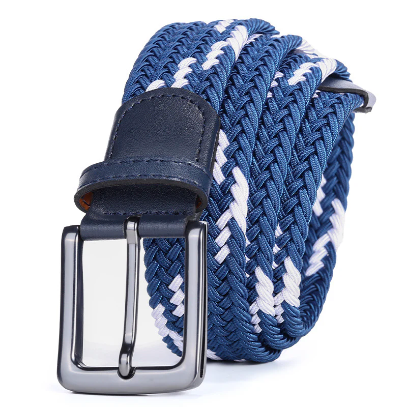 Handwoven Two-Tone Stretch Belt - Image 7