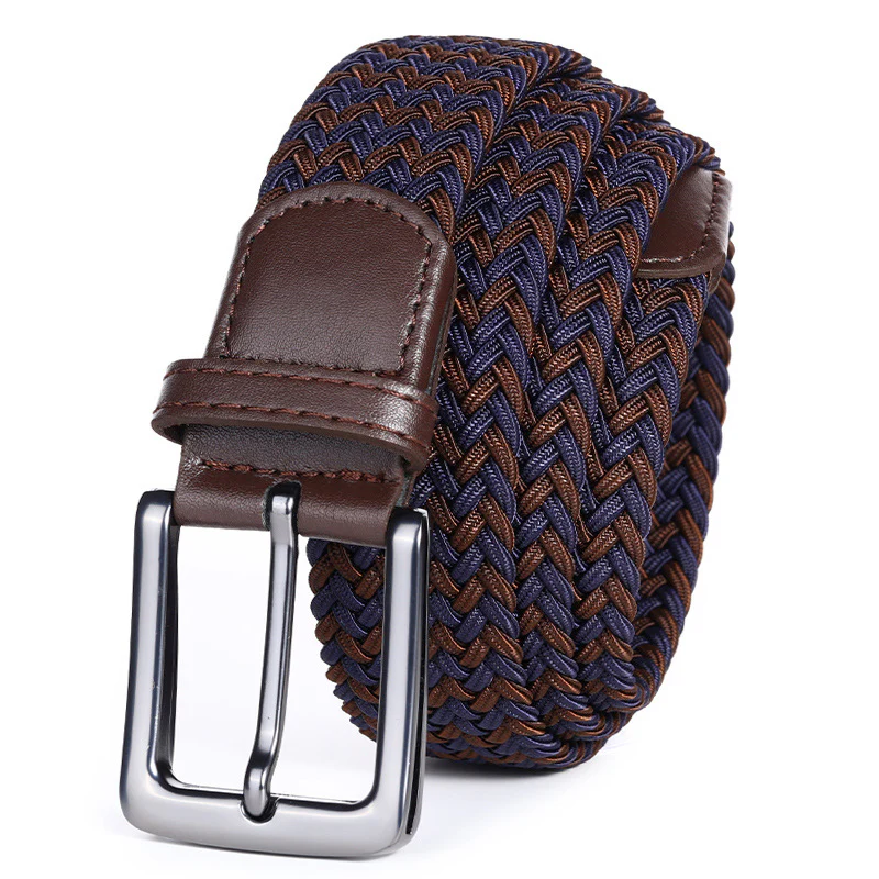 Handwoven Two-Tone Stretch Belt - Image 8