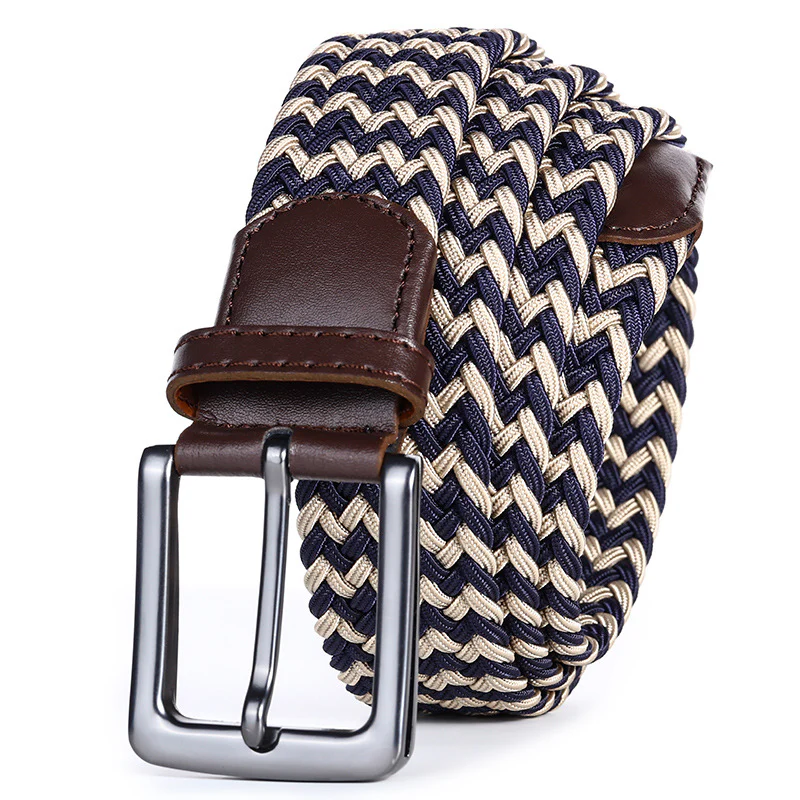 Handwoven Two-Tone Stretch Belt - Image 9