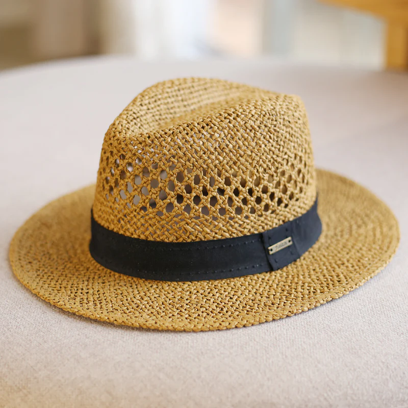 Hand-Woven Hollow Straw Hat - Image 7