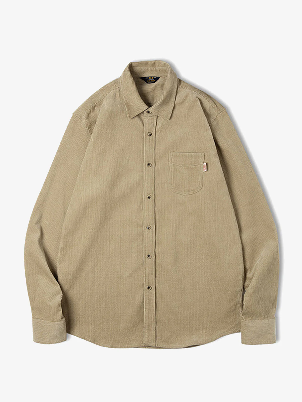 Solid Color Corduroy Work Shirt - Image 4