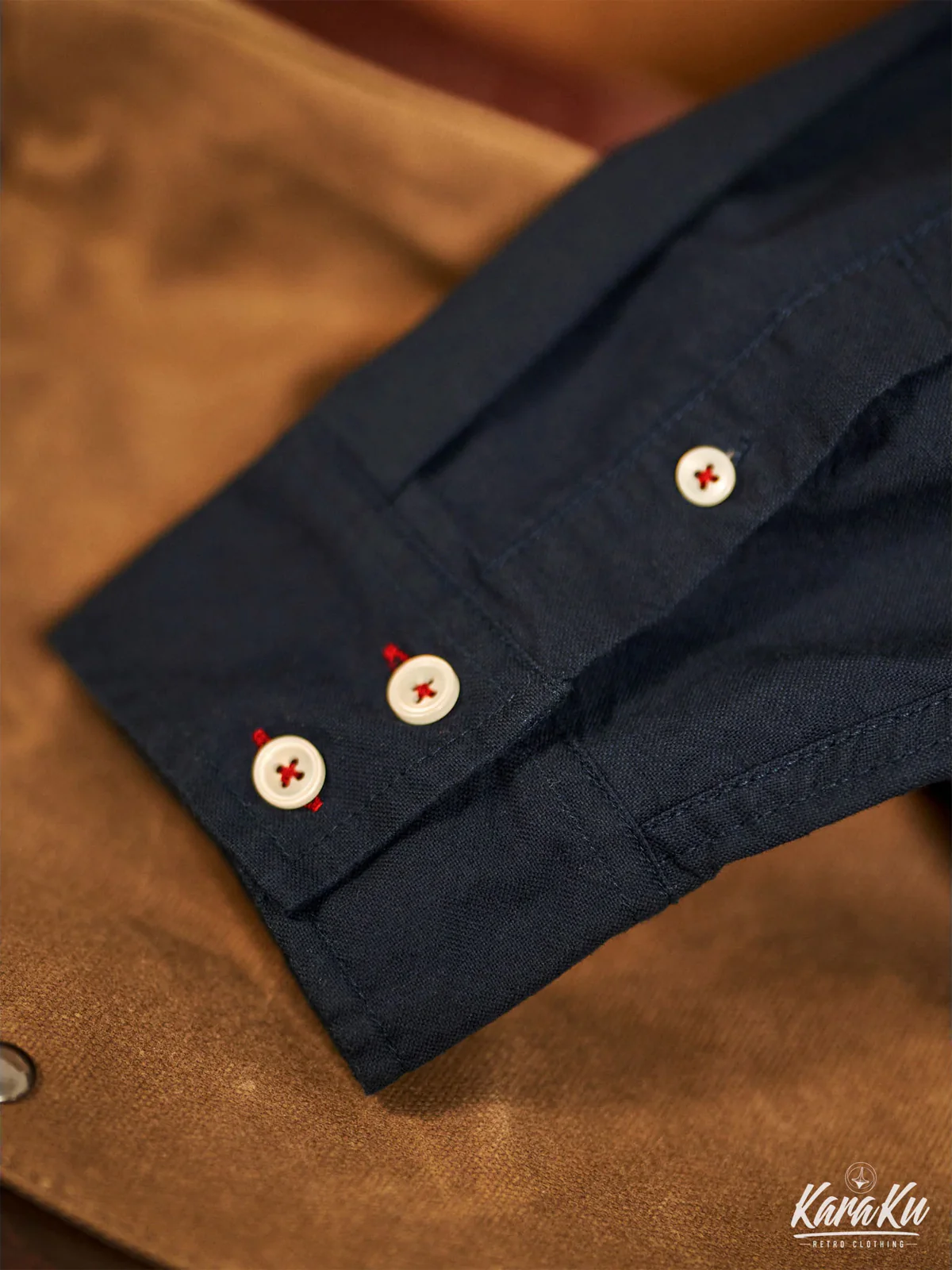 Suede Patch Oxford Work Shirt - Image 10