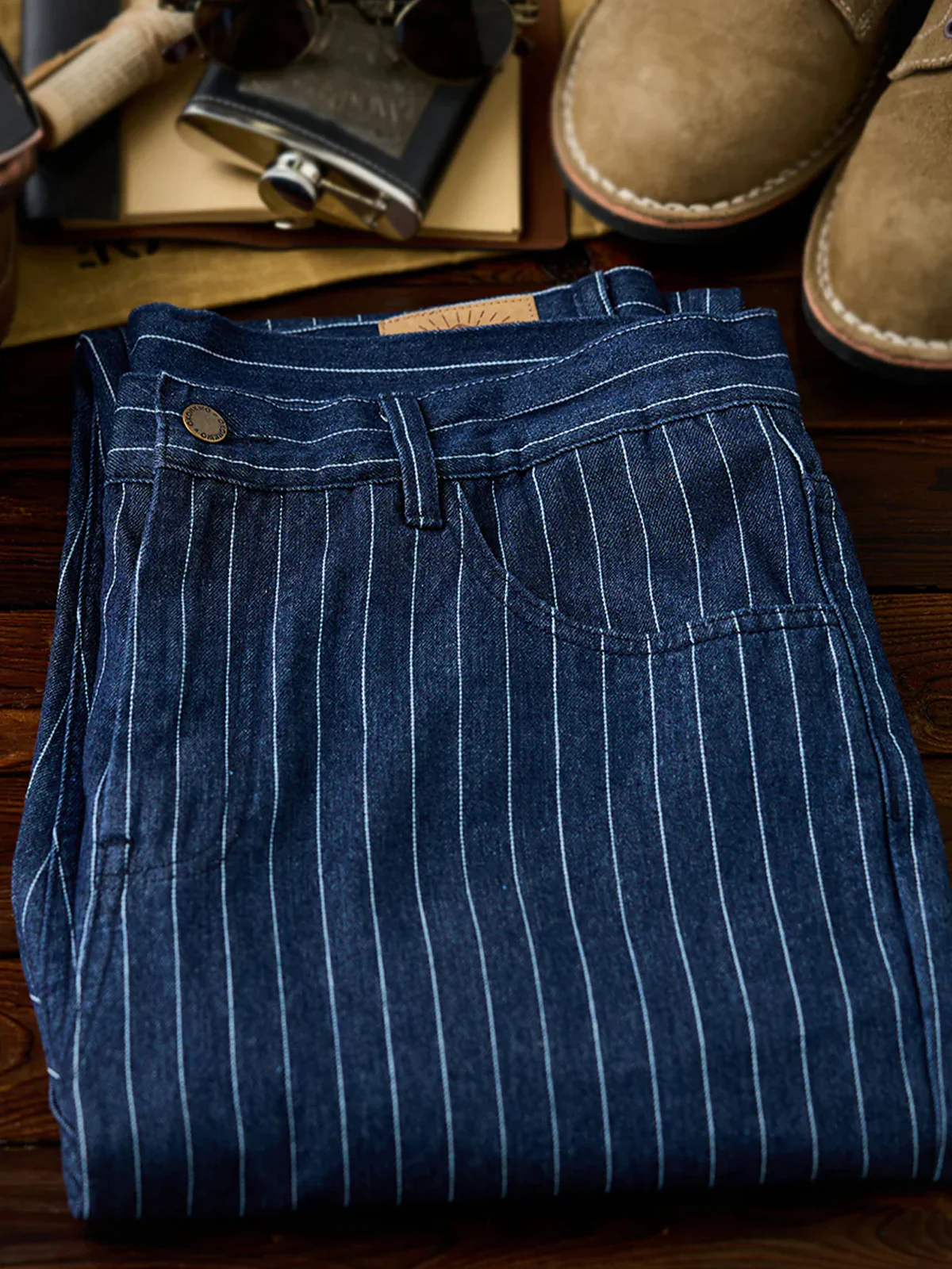 1920s Wabash Stripe Work Pants - Image 10
