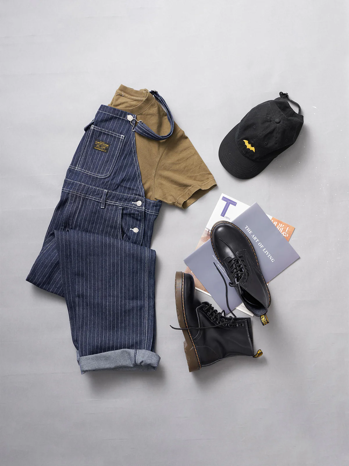Wabash Stripe Denim Overalls - Image 11