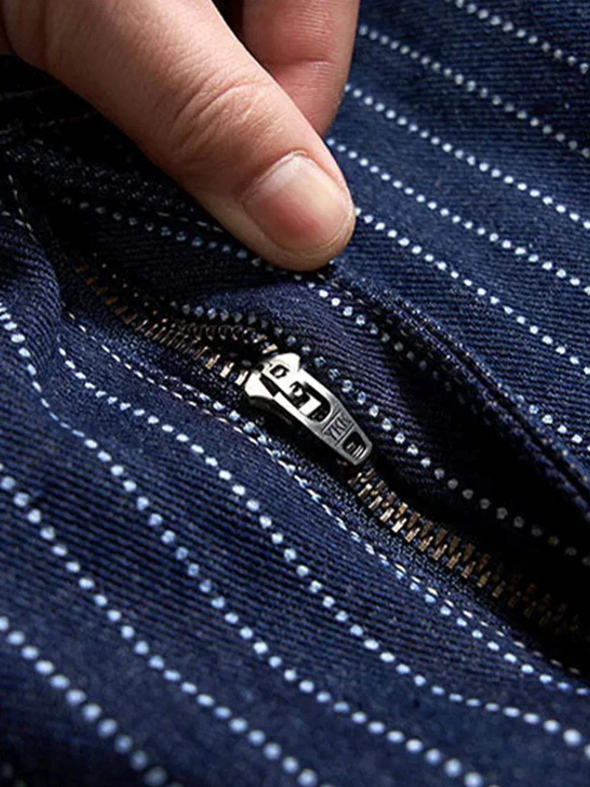 Wabash Stripe Denim Overalls - Image 7